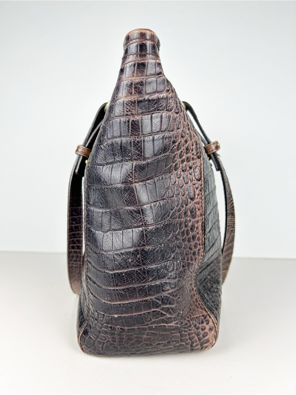 Brahmin Medium Asher Tote Toasted Barley Melbourne Brown Tan Leather Bag Purse - Picture 6 of 16